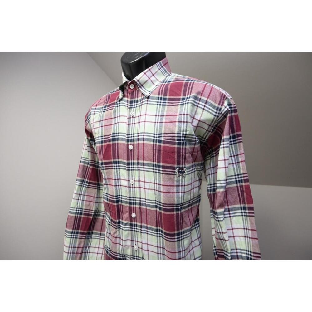 Cinch Western Dress‎ Shirt Plaid Long Sleeve Front Pocket Mens Size Small
